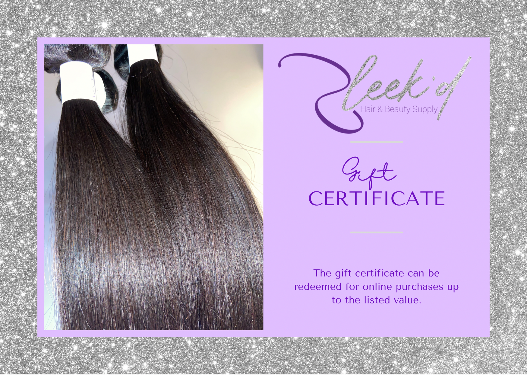 Sleek'd Beauty Gift Certificate